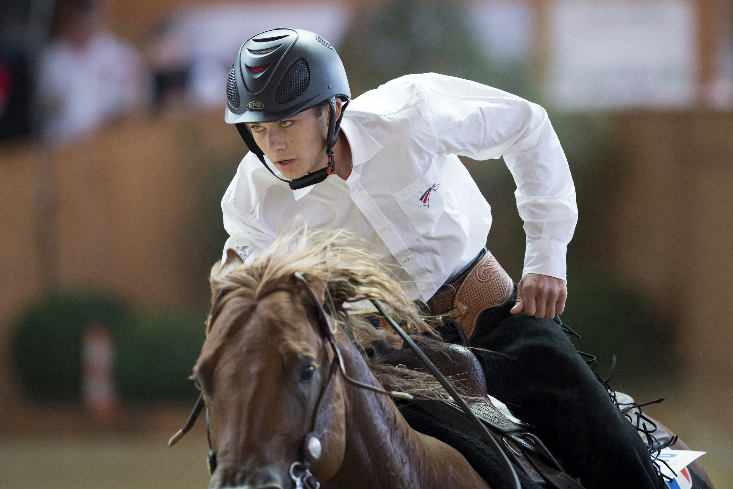 SVAG FEI World Reining Junior Riders Individual Final Competition.
FRA Axel PESEK
Horse UNCLE SPARKY