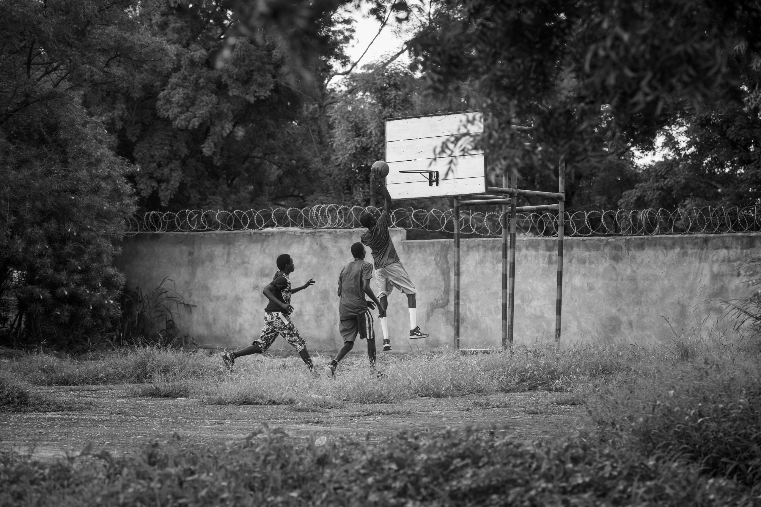 Juba, South Sudan.
Young Nuer refugee playing basketball.
The International Basketball Foundation (IBF) was founded in 2008 by FIBA.
This Foundation is the social, educational and legacy branch of FIBA to address the role of sport and basketball especially in society. The role of the Foundation is to preserve and promote the values of basketball and its cultural heritage.