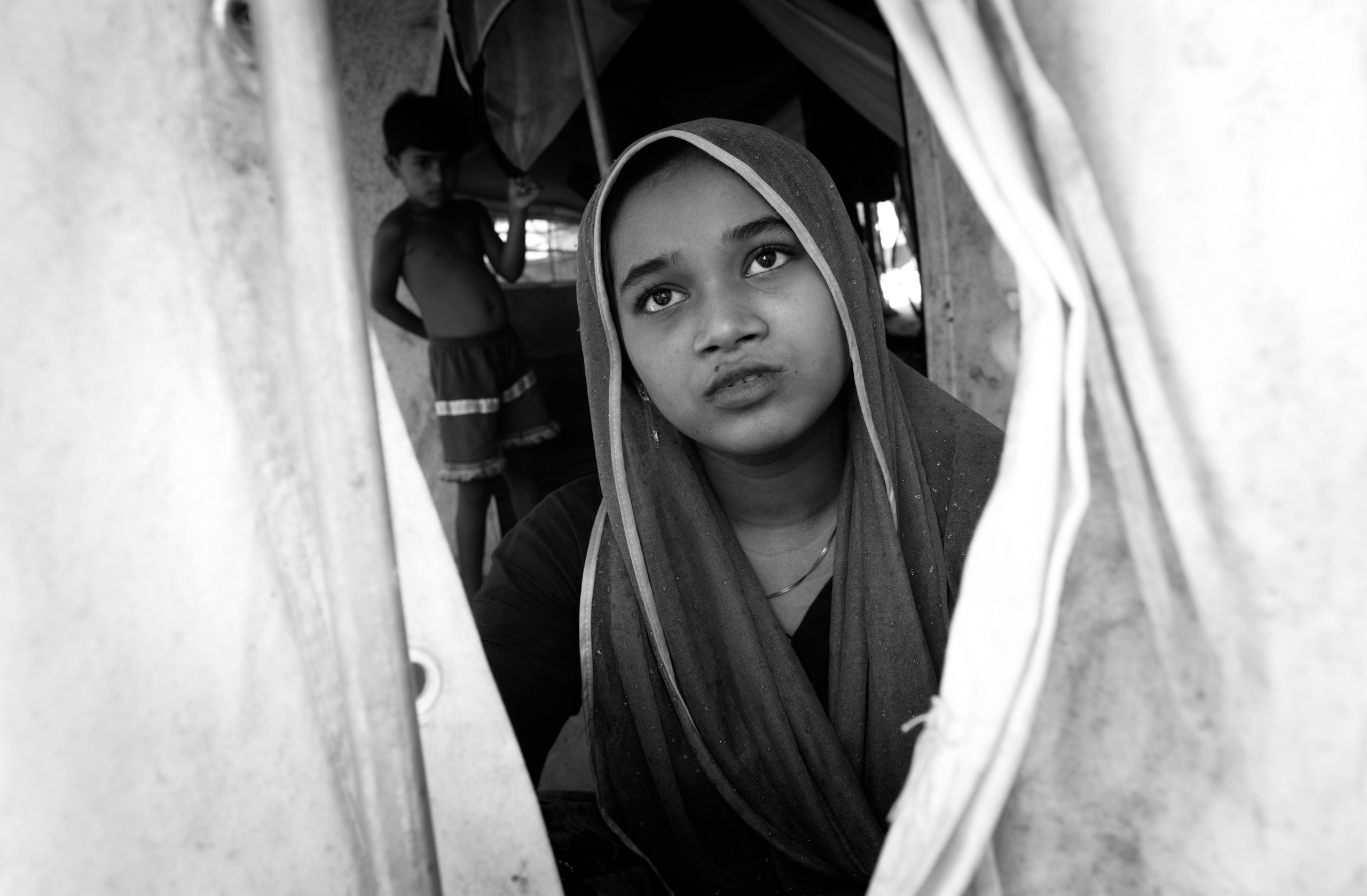 Rohingya refugee at the Kutupalong transit center . Over 650,000 Rohingya have crossed the border to Bangladesh since August last year, fleeing the violence.
