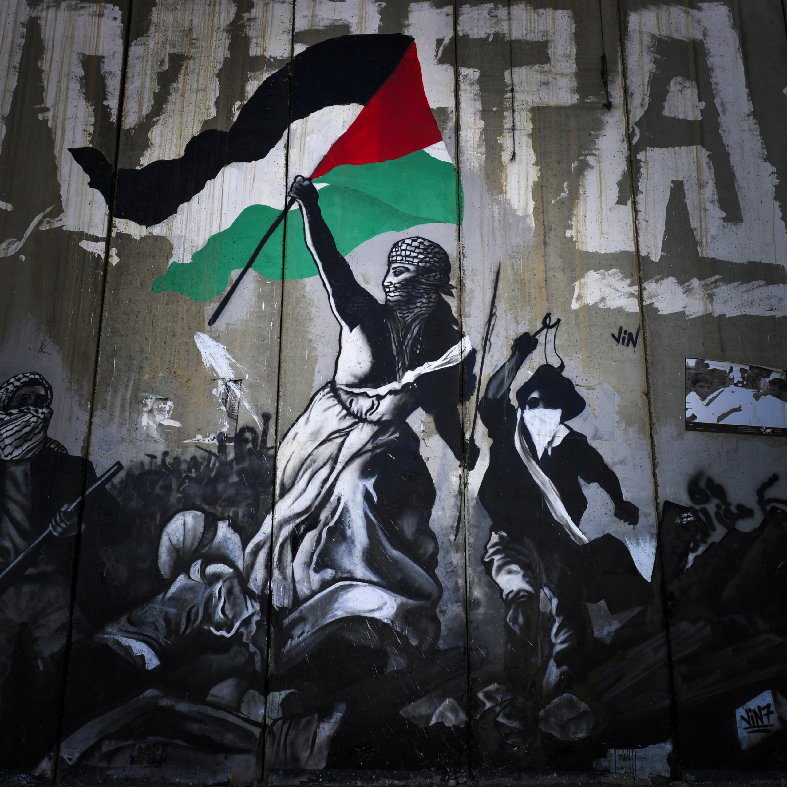 Bethlehem, Palestine.
Bethlehem wall graffiti.