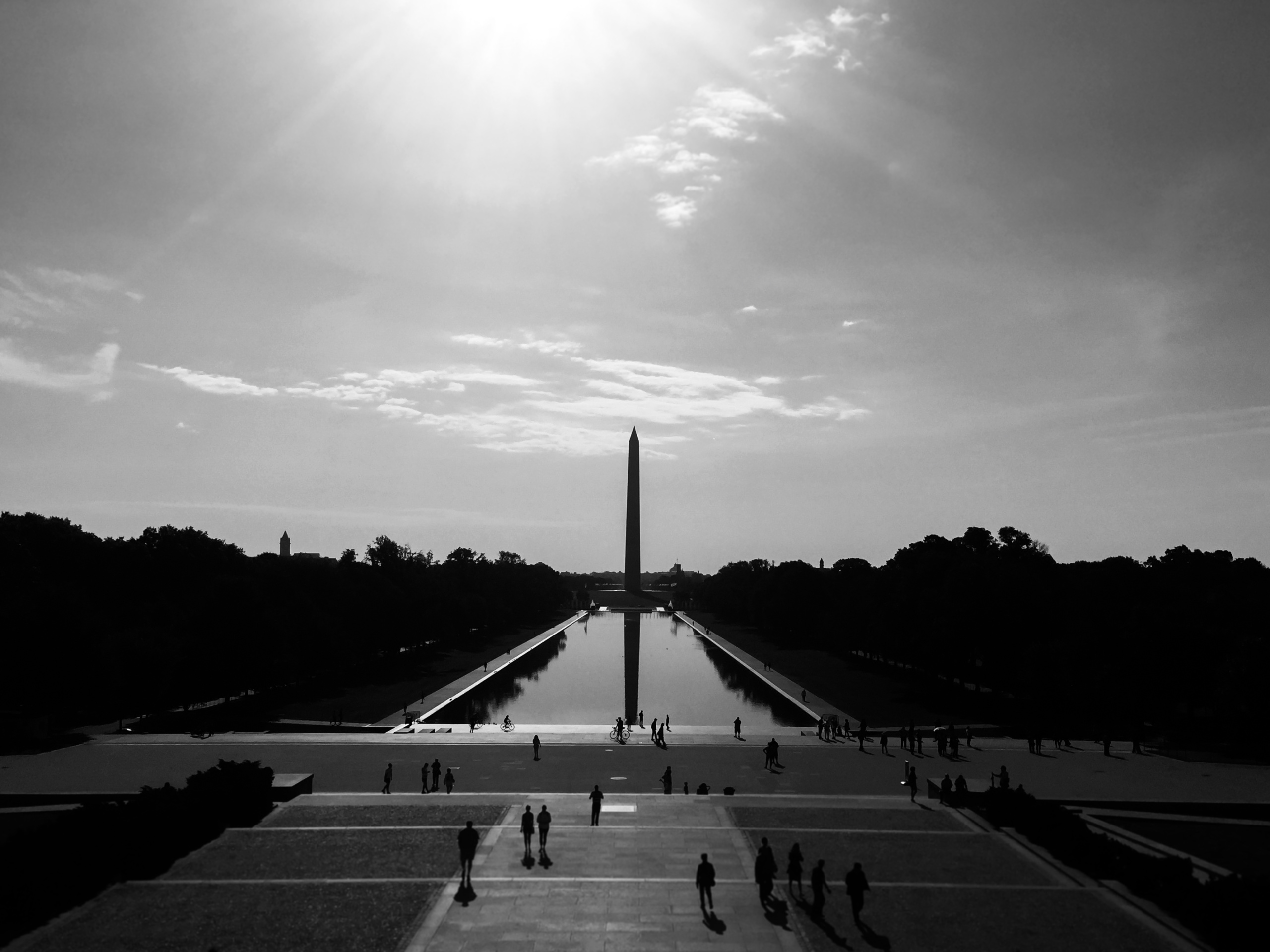 Washington, USA.
Washington Monument taken from Lincoln Memorial in Washington DC