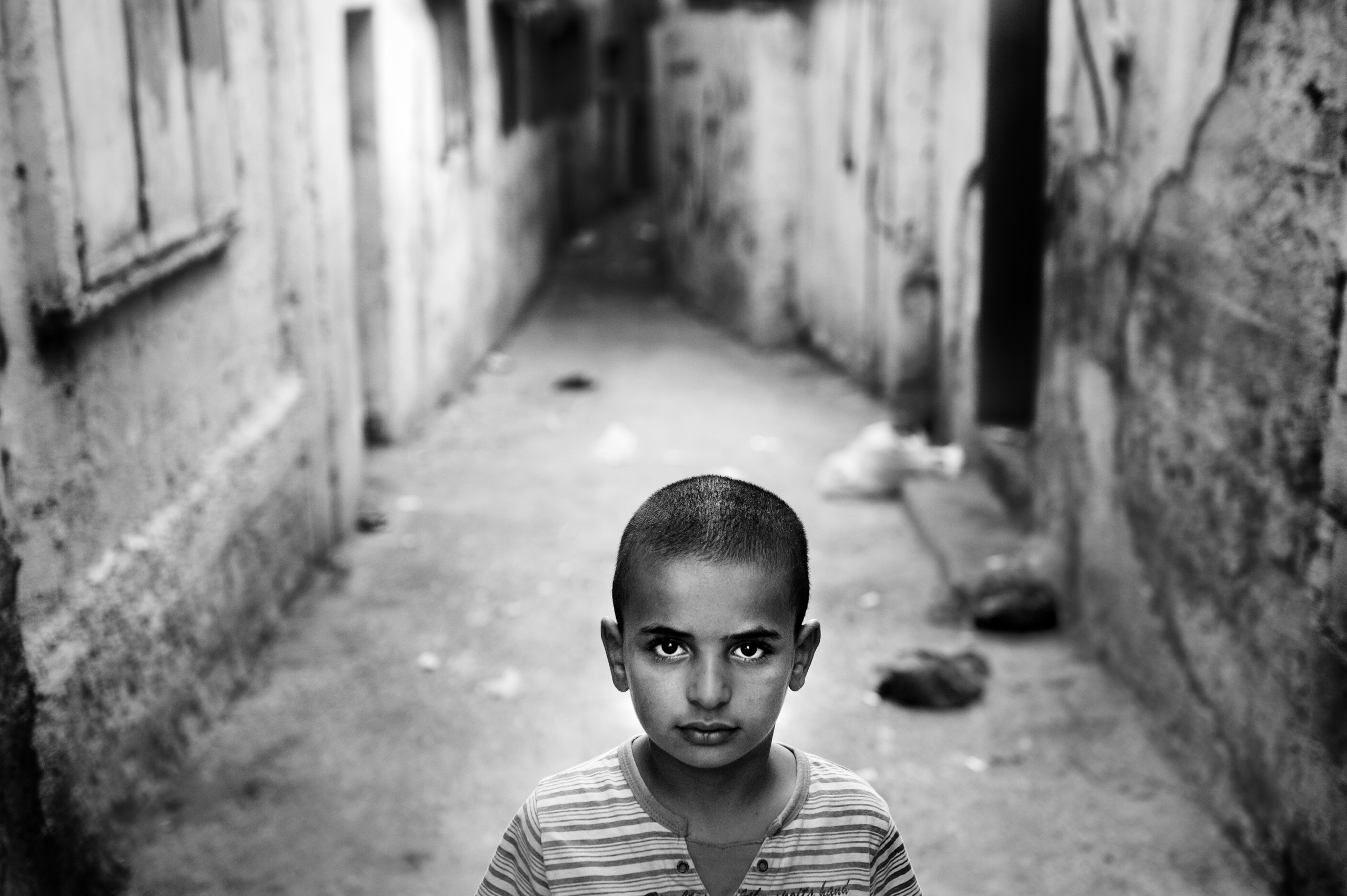 Palestine, Nablus : Palestinian refugee in the Balata refugee camp in the West Bank City of Nablus