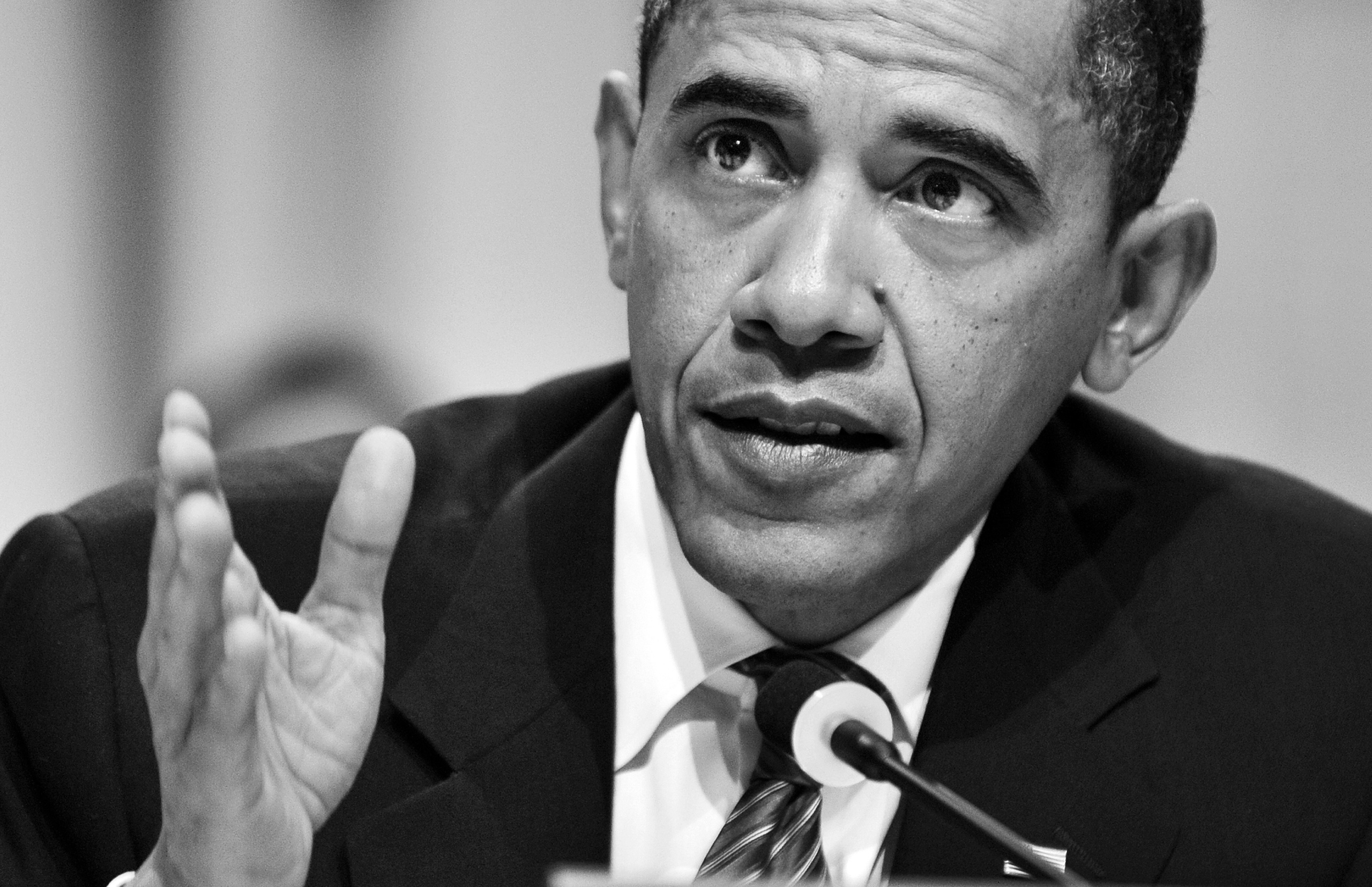 US President Barack Obama speaks during a plenary session at the Bella Center in Copenhagen on December 18, 2009 on the 12th day of the COP15 UN Climate Change Conference.