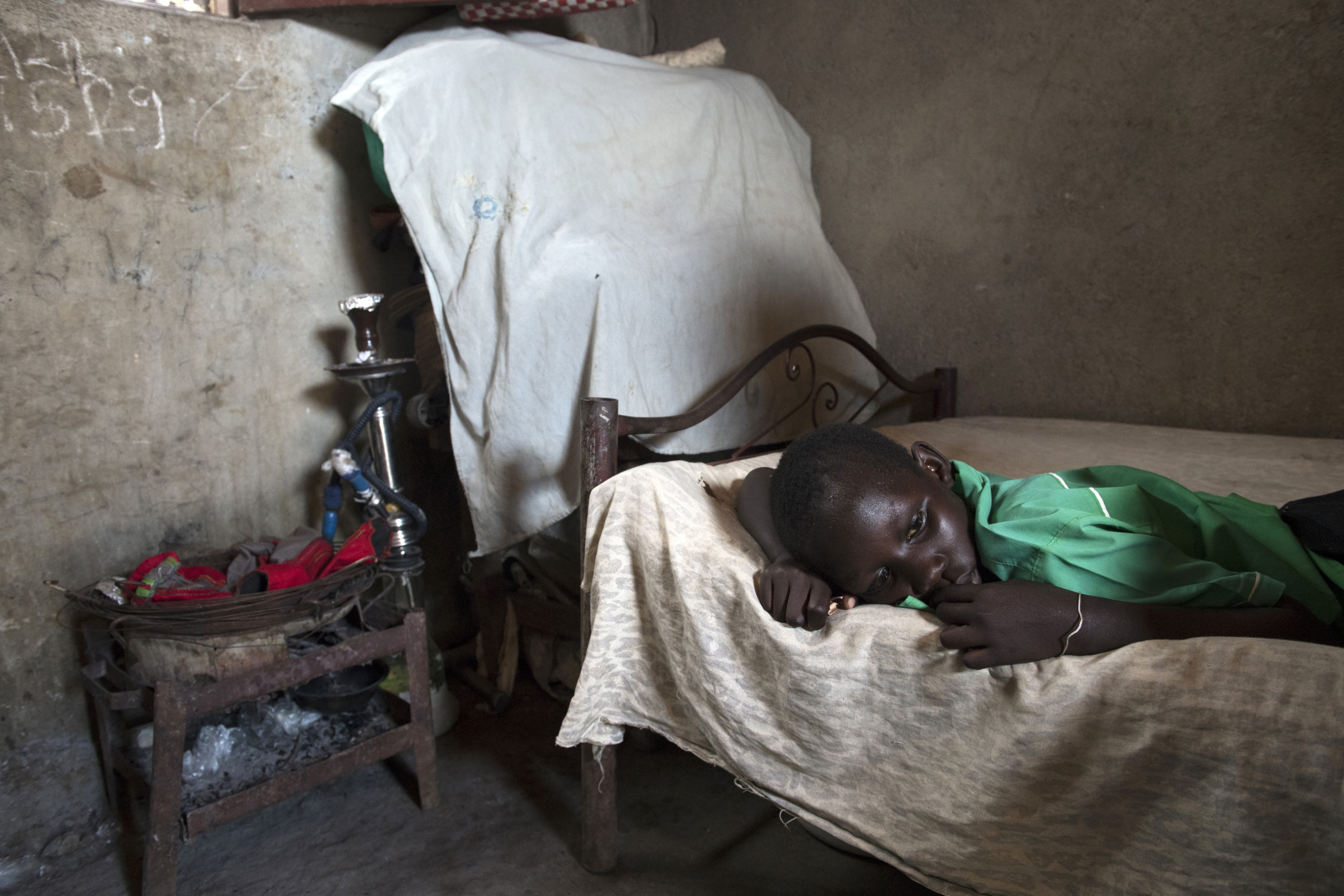 Juba, South Sudan.
A child suffering from malaria.