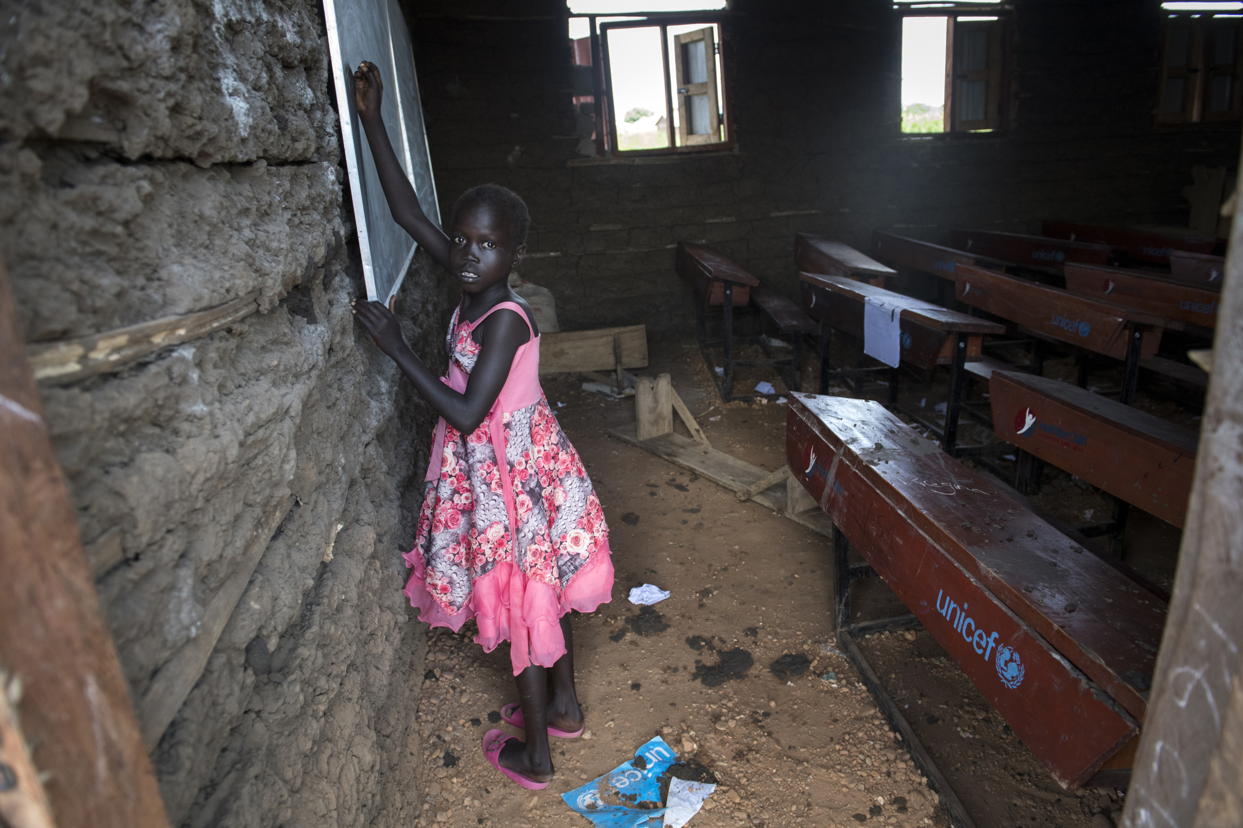South Sudan, Juba.
Child at School Area 107 .