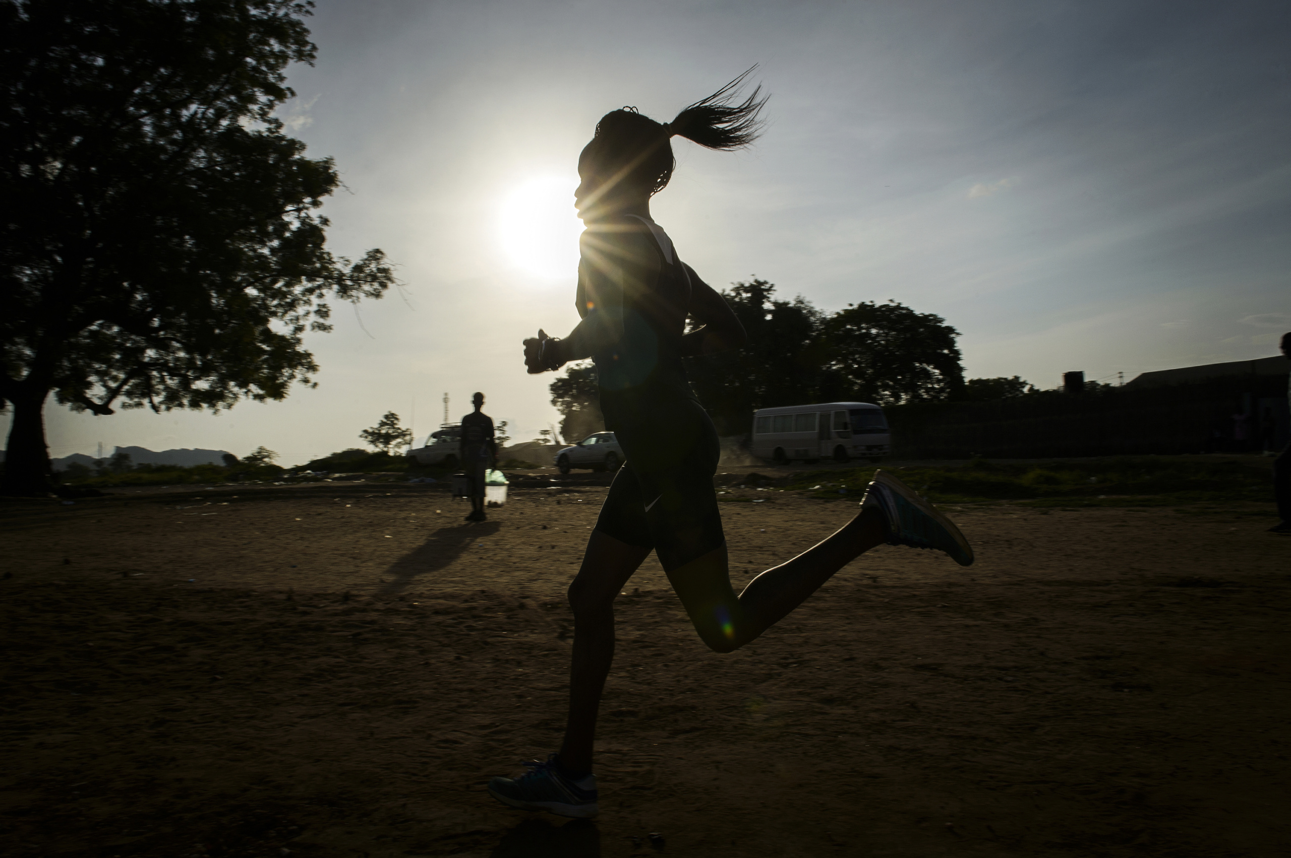 — SOUTH SUDAN
Juba, South Sudan.
Margret Rumat Rumar Hassan trains in Juba. Hassan will represent South Sudan in its first-ever Olympics delegation .
On 9th of July 2011 a new country will be born in Africa. The Republic of South Sudan will be the 54th African state and the 193rd nation in the world. But South Sudan is a very poor country, despite its large oil reserves, which account for 98 percent of its income.
South Sudan’s society is deeply divided along tribal lines. The main clan is the Dinka, a pastoral semi-nomadic population. Violence is endemic to the region, often as a consequences of cattle ownership issues. But violence is also very much fed by the uncountable number of weapons circulating in the country, the heavy legacy of a 30 year long civil war against North Sudan.